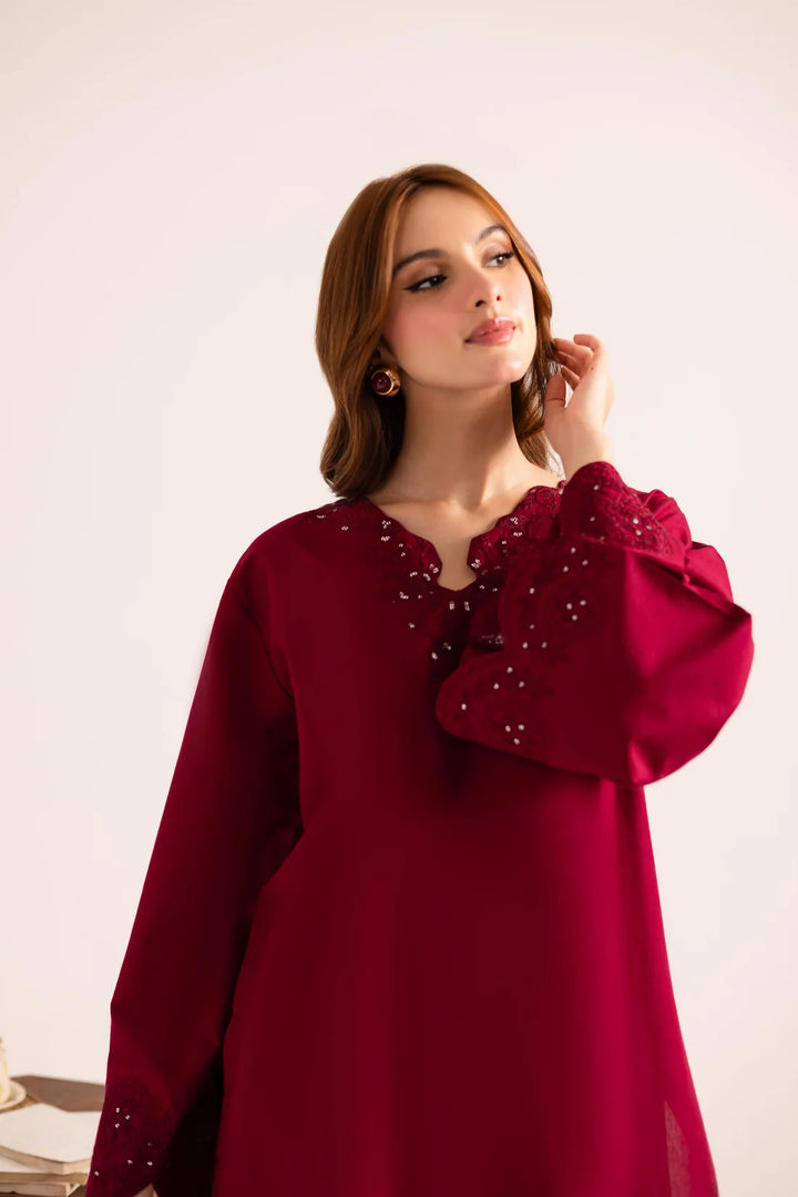 Ruby 2 PC Embroidered Set