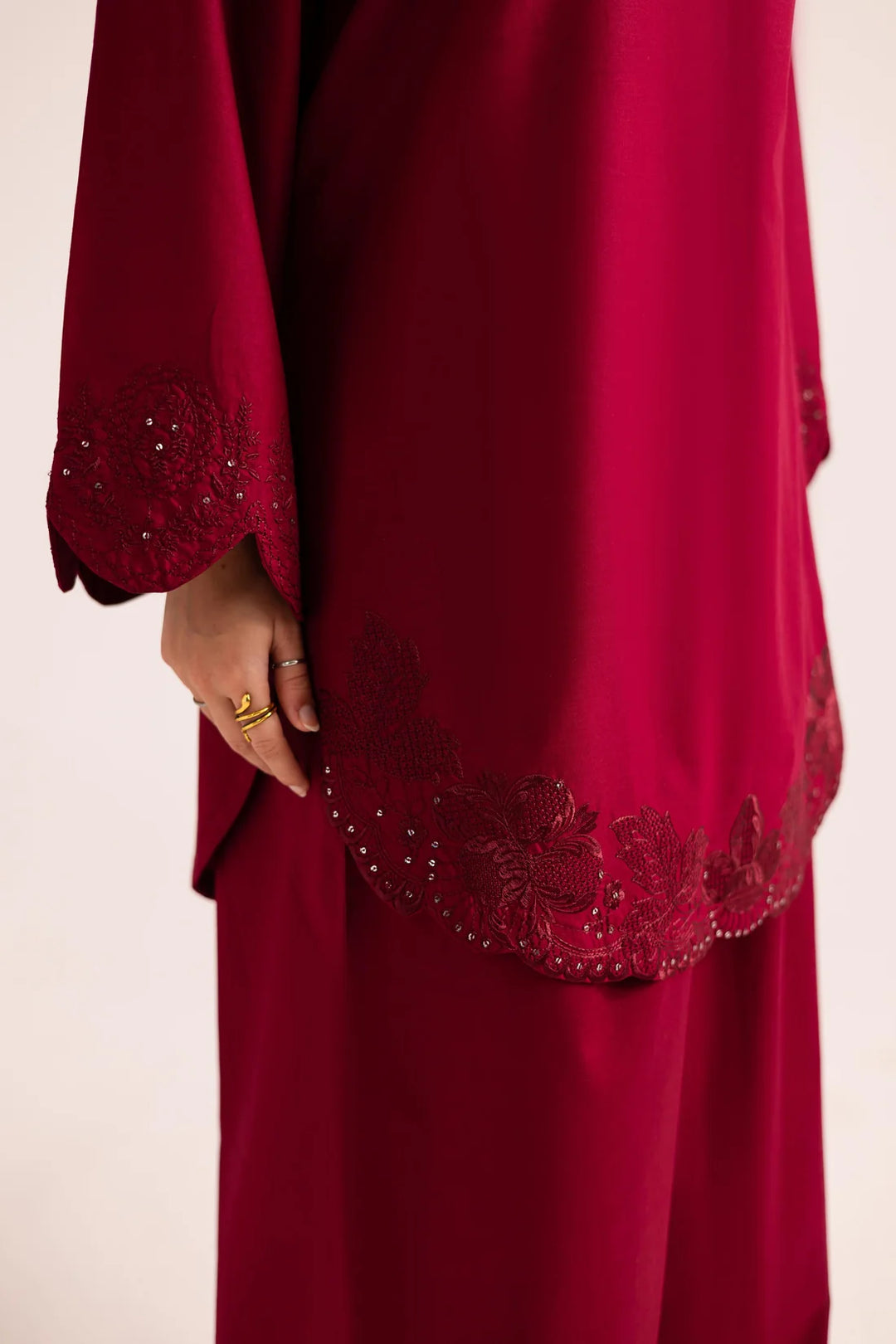 Ruby 2 PC Embroidered Set