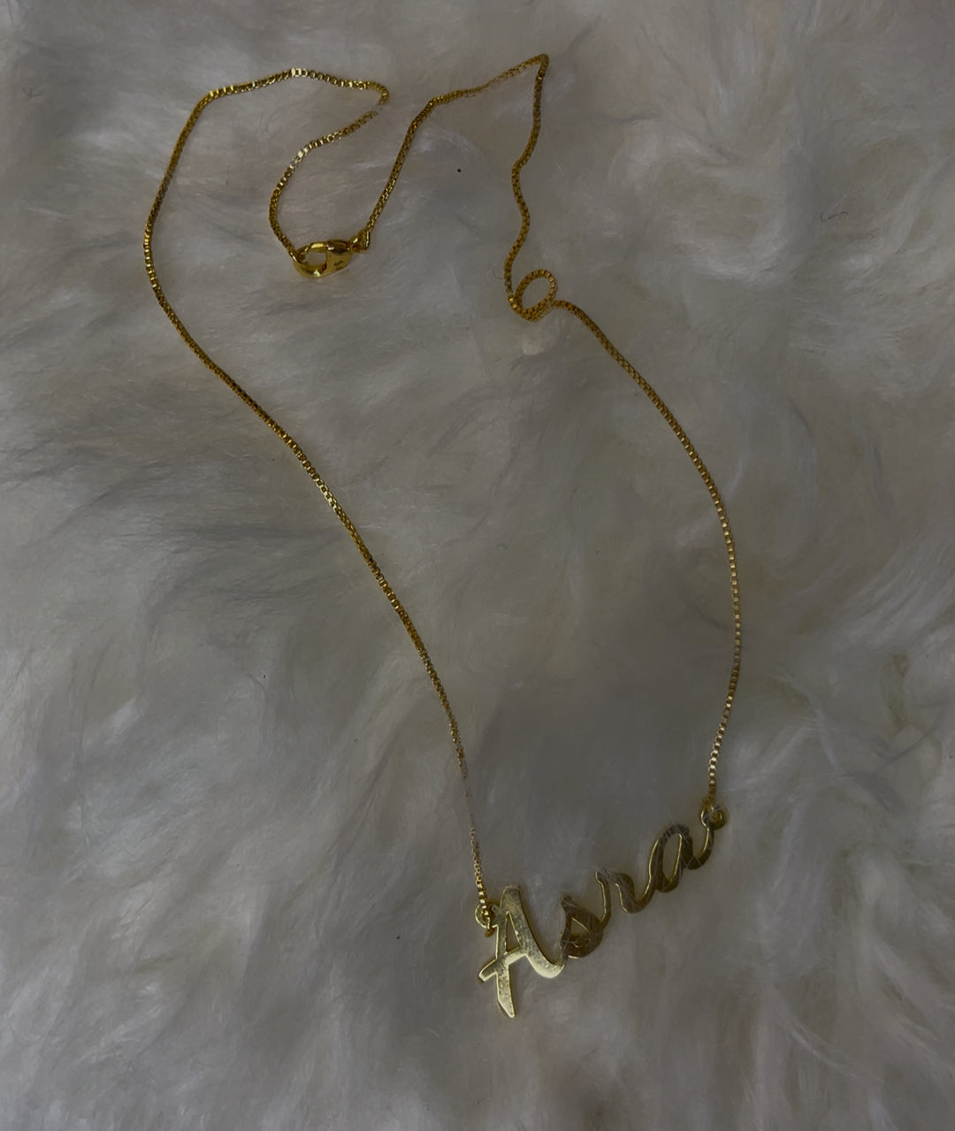 Gold Plated Name Pendant