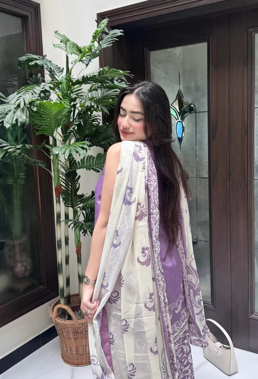 Banafsha 3 Piece Printed Suit