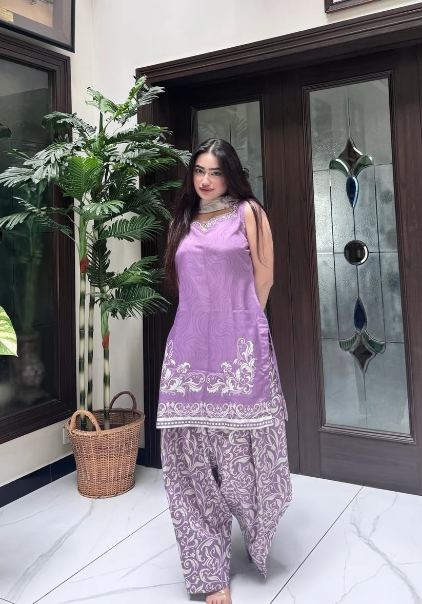 Banafsha 3 Piece Printed Suit