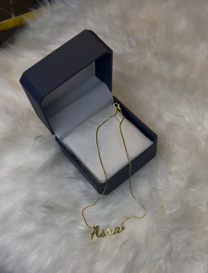 Gold Plated Name Pendant