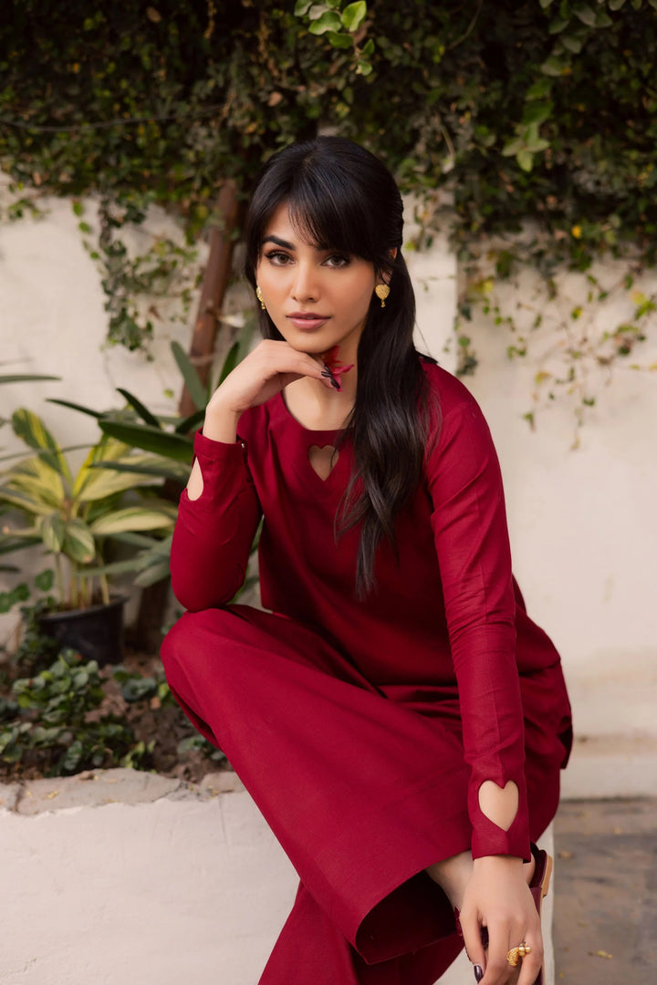 Scarlet Farshi Shalwar